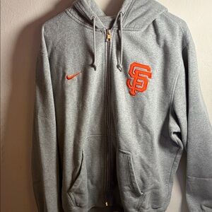 Nike Gray San Francisco Giants Genuine Merchandise Hoodie